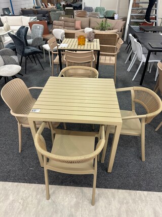 Tuinset Simon, zwart, beige